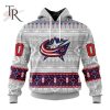 NEW] Customized NHL Columbus Blue Jackets Special Native Design Hoodie