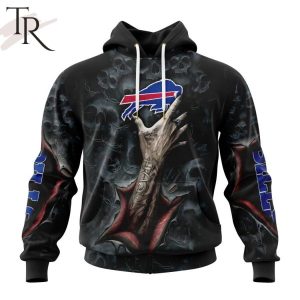 NEW] NFL Buffalo Bills Special Horror Skull Art Design Hoodie