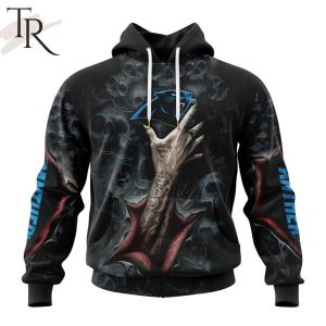 NEW] NFL Carolina Panthers Special Horror Skull Art Design Hoodie