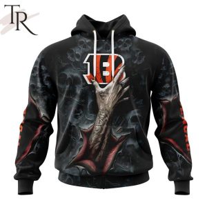 NEW] NFL Cincinnati Bengals Special Horror Skull Art Design Hoodie