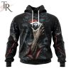 NEW] NFL Denver Broncos Special Horror Skull Art Design Hoodie