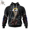 NEW] NFL Los Angeles Rams Special Horror Skull Art Design Hoodie