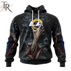 NEW] NFL Los Angeles Rams Special Horror Skull Art Design Hoodie