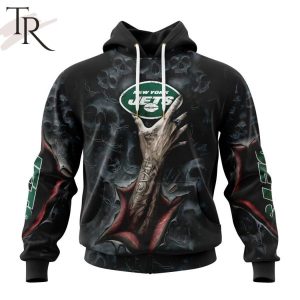 NEW] NFL New York Jets Special Horror Skull Art Design Hoodie