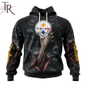 NEW] NFL Pittsburgh Steelers Special Horror Skull Art Design Hoodie