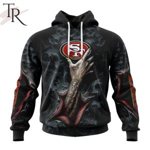 NEW] NFL San Francisco 49ers Special Horror Skull Art Design Hoodie