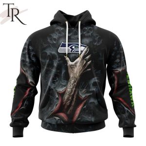 NEW] NFL Seattle Seahawks Special Horror Skull Art Design Hoodie