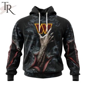 NEW] NFL Washington Commanders Special Horror Skull Art Design Hoodie