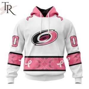 NEW] Personalized NHL Carolina Hurricanes In Classic Style With Paisley! IN OCTOBER WE WEAR PINK BREAST CANCER Hoodie