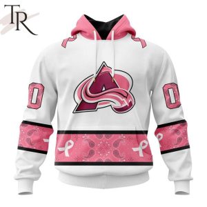 NEW] Personalized NHL Colorado Avalanche In Classic Style With Paisley! IN OCTOBER WE WEAR PINK BREAST CANCER Hoodie