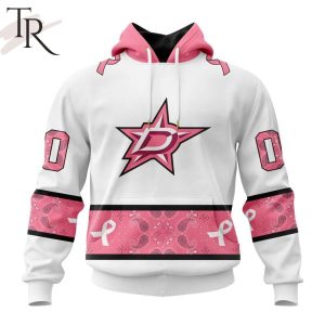 NEW] Personalized NHL Dallas Stars In Classic Style With Paisley! IN OCTOBER WE WEAR PINK BREAST CANCER Hoodie