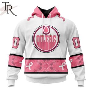 NEW] Personalized NHL Edmonton Oilers In Classic Style With Paisley! IN OCTOBER WE WEAR PINK BREAST CANCER Hoodie