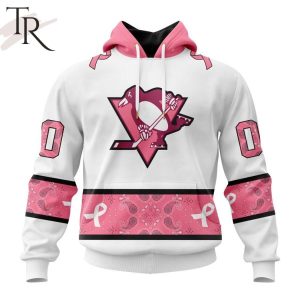 NEW] Personalized NHL Pittsburgh Penguins In Classic Style With Paisley! IN OCTOBER WE WEAR PINK BREAST CANCER Hoodie