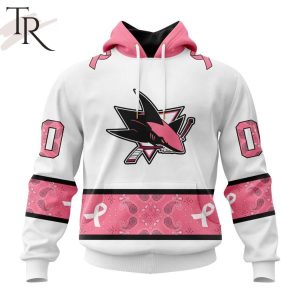 NEW] Personalized NHL San Jose Sharks In Classic Style With Paisley! IN OCTOBER WE WEAR PINK BREAST CANCER Hoodie