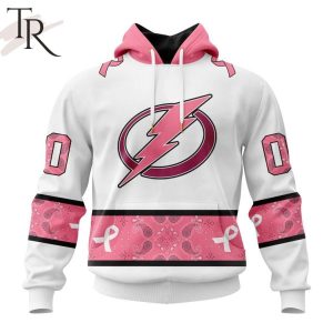 NEW] Personalized NHL Tampa Bay Lightning In Classic Style With Paisley! IN OCTOBER WE WEAR PINK BREAST CANCER Hoodie