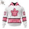 NEW] Personalized NHL Toronto Maple Leafs In Classic Style With Paisley! IN OCTOBER WE WEAR PINK BREAST CANCER Hoodie