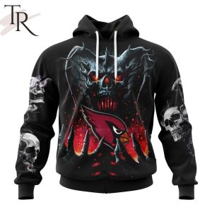 NFL Arizona Cardinals Special Skull Art Design Hoodie