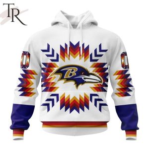 NFL Baltimore Ravens Special Design With Native Pattern Hoodie