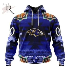 NFL Baltimore Ravens Special Native Costume Design Hoodie