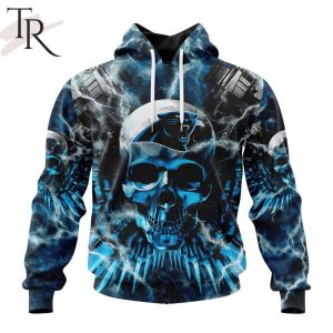 NFL Carolina Panthers Special Expendables Skull Design Hoodie