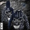 NFL Dallas Cowboys 3D Neon Skull Design Hoodie