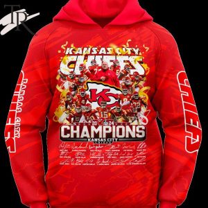 NFL Kansas City Chiefs 2024 Champions 3D Unisex Hoodie