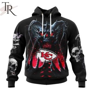 NFL Kansas City Chiefs Special Skull Art Design Hoodie