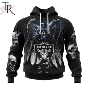 NFL Las Vegas Raiders Special Skull Art Design Hoodie