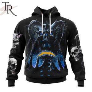 NFL Los Angeles Chargers Special Skull Art Design Hoodie