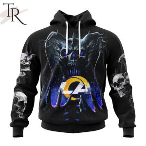 NFL Los Angeles Rams Special Skull Art Design Hoodie