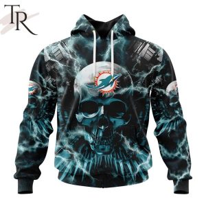 NFL Miami Dolphins Special Expendables Skull Design Hoodie