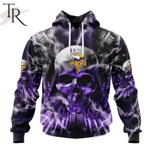 NFL Minnesota Vikings Special Expendables Skull Design Hoodie