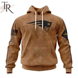 NFL New England Patriots Special Salute To Service For Veterans Day Full Printed Hoodie