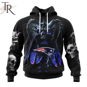 NFL New England Patriots Special Skull Art Design Hoodie