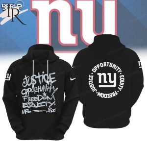 NFL New York Giants Justice Opportunity Equity Freedom Hoodie