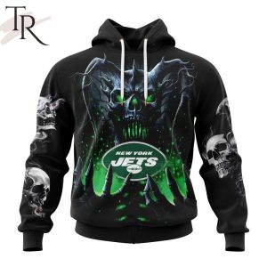 NFL New York Jets Special Skull Art Design Hoodie