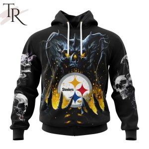 NFL Pittsburgh Steelers Special Skull Art Design Hoodie