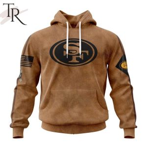 NFL San Francisco 49ers Special Salute To Service For Veterans Day Full Printed Hoodie