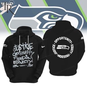 NFL Seattle Seahawks Justice Opportunity Equity Freedom Hoodie