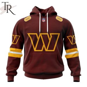 NFL Washington Commanders 2024 Personalized Name And Number Hoodie