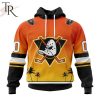 NHL Anaheim Ducks Personalize New Gradient Series Concept Hoodie