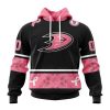 NHL Anaheim Ducks Personalized Specialized Design In Classic Style With Paisley! WE WEAR PINK BREAST CANCER Hoodie