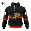 NHL Anaheim Ducks Special Black And Gradient Design Hoodie