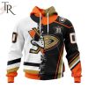 NHL Anaheim Ducks Special Home Mix Reverse Retro Personalized Kits Hoodie