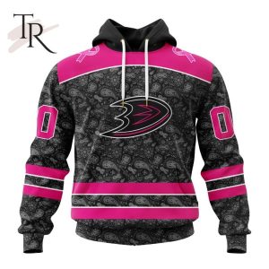 NHL Anaheim Ducks Special Pink In The Rink Fight Breast Cancer Hoodie