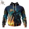 NHL Anaheim Ducks Special Star Wars The Mandalorian Design Hoodie