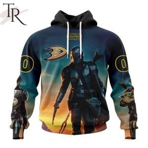 NHL Anaheim Ducks Special Star Wars The Mandalorian Design Hoodie