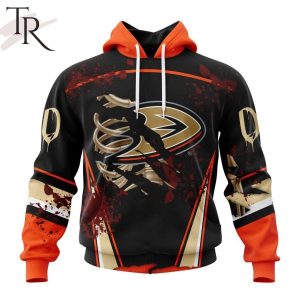 NHL Anaheim Ducks Specialized Design Jersey With Your Ribs For Halloween Hoodie