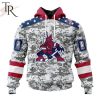 NHL Arizona Coyotes Special Camo Design For Veterans Day Hoodie