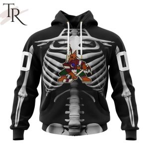 NHL Arizona Coyotes Special Skeleton Costume For Halloween Hoodie